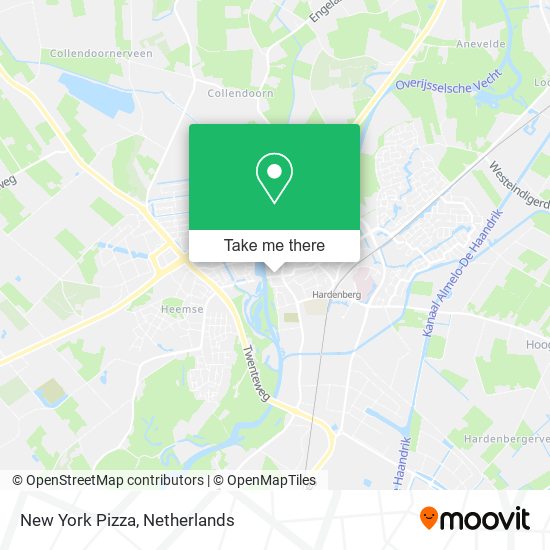 New York Pizza map