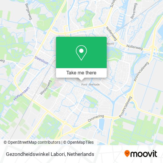 Gezondheidswinkel Labori map