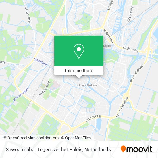 Shwoarmabar Tegenover het Paleis map