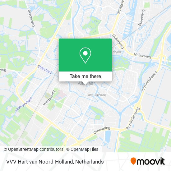VVV Hart van Noord-Holland map