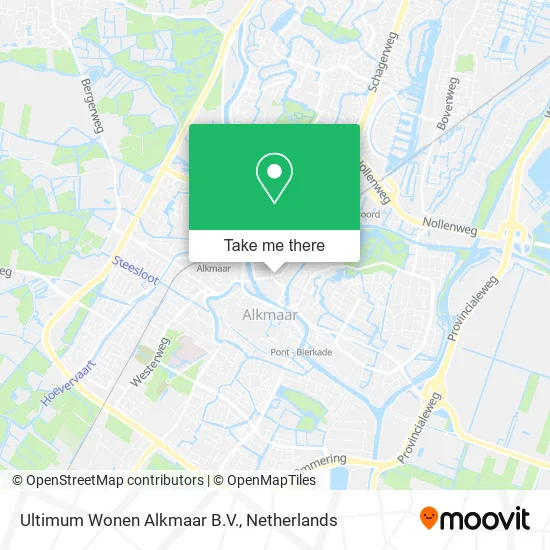Ultimum Wonen Alkmaar B.V. map