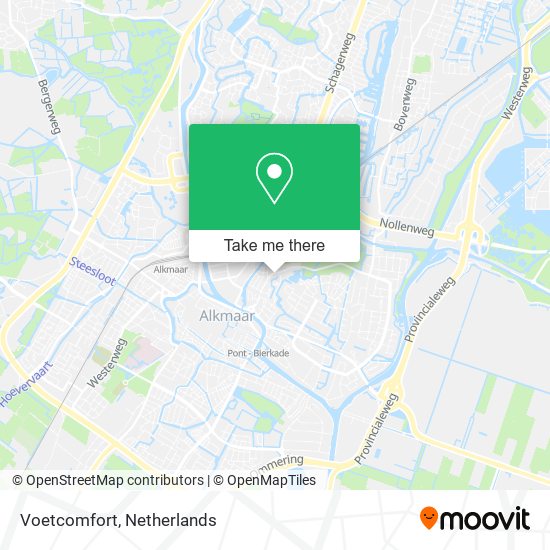 Voetcomfort map