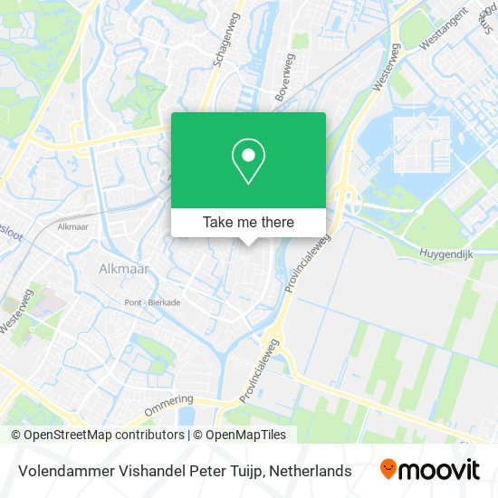 Volendammer Vishandel Peter Tuijp map