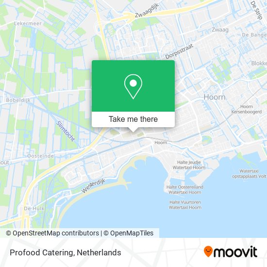 Profood Catering map