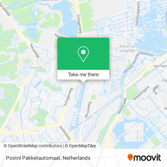 Postnl Pakketautomaat map