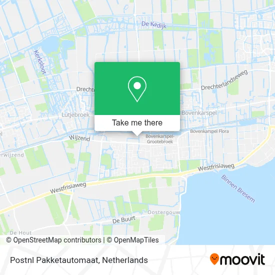 Postnl Pakketautomaat map