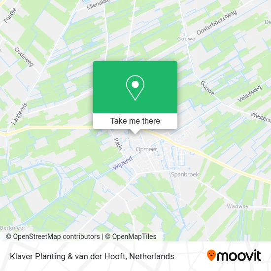 Klaver Planting & van der Hooft map
