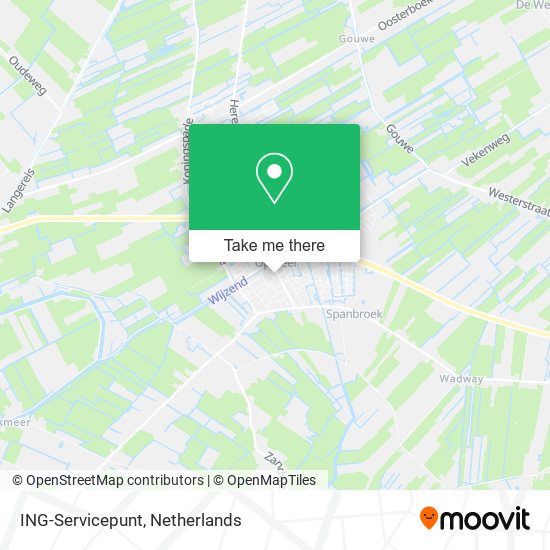 ING-Servicepunt map