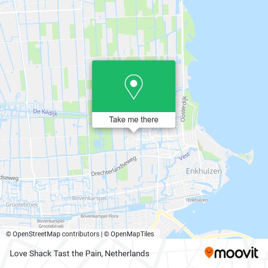 Love Shack Tast the Pain map