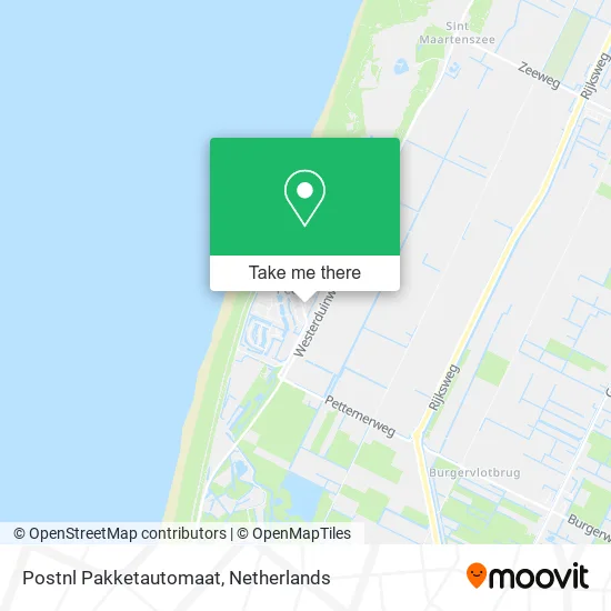 Postnl Pakketautomaat map
