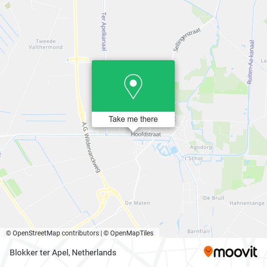 Blokker ter Apel map