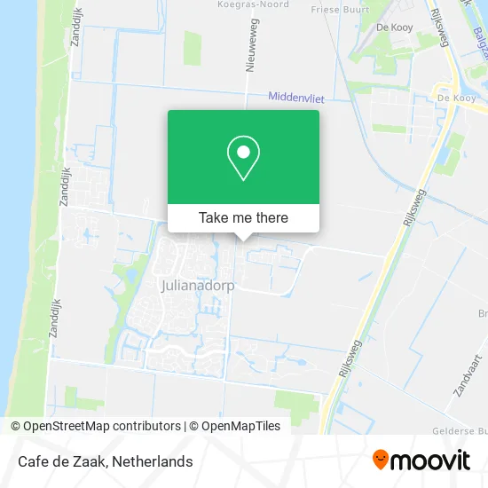 Cafe de Zaak map