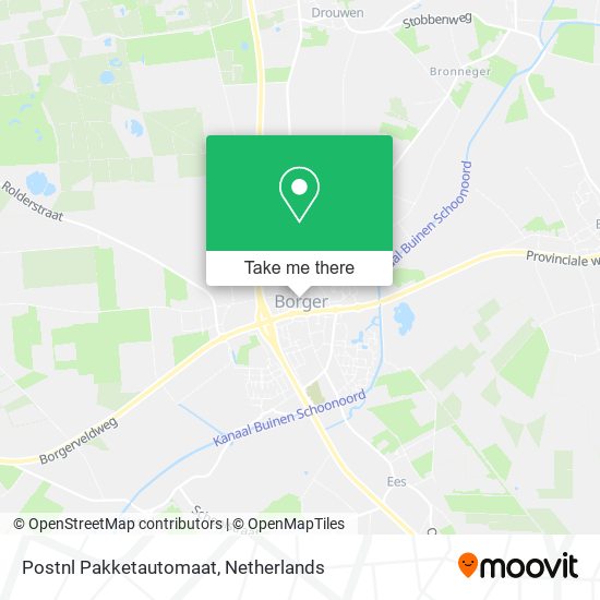 Postnl Pakketautomaat map