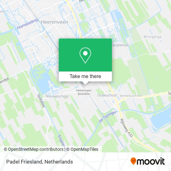 Padel Friesland map