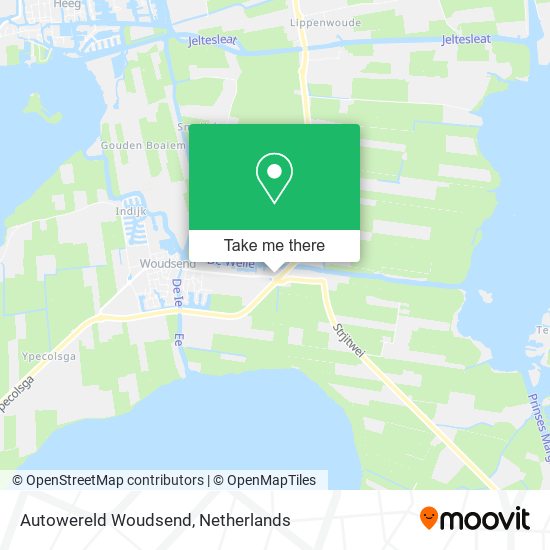 Autowereld Woudsend map