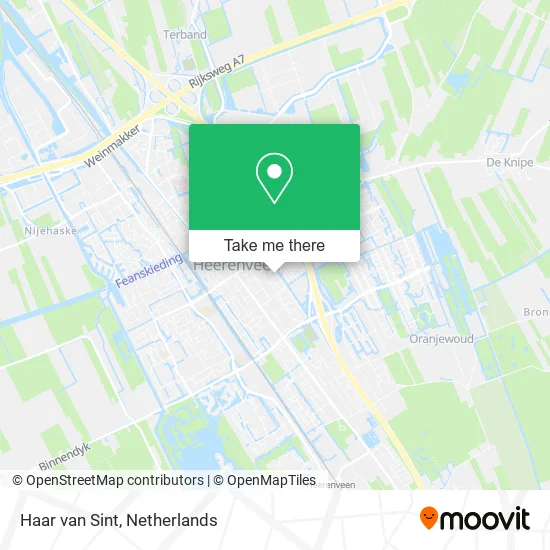 Haar van Sint map