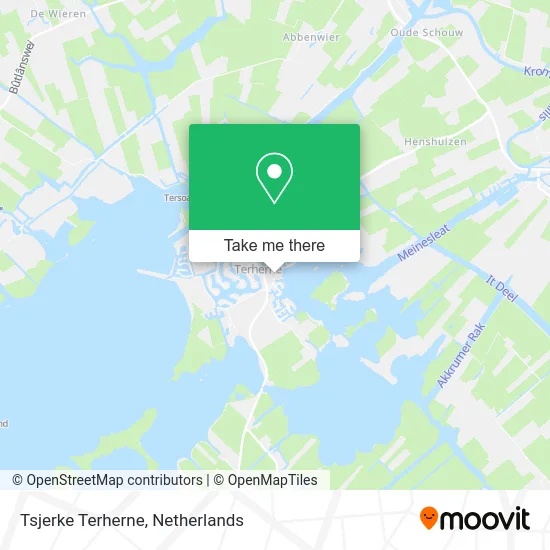 Tsjerke Terherne map