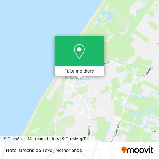 Hotel Greenside Texel map