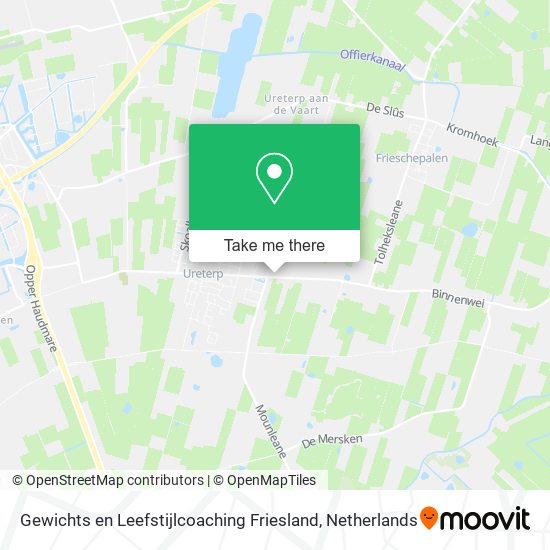 Gewichts en Leefstijlcoaching Friesland map