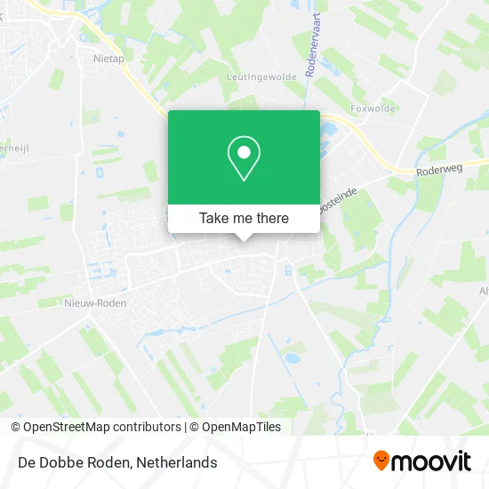 De Dobbe Roden map