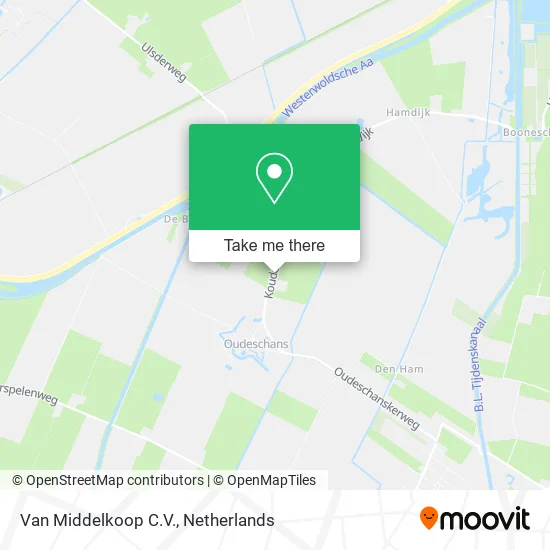 Van Middelkoop C.V. map