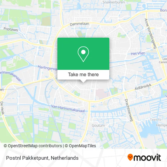 Postnl Pakketpunt map