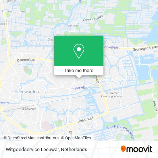 Witgoedservice Leeuwar map