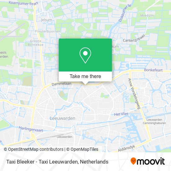 Taxi Bleeker - Taxi Leeuwarden map