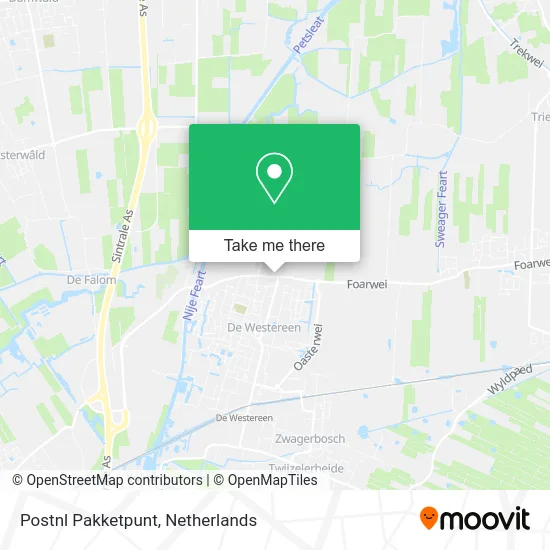 Postnl Pakketpunt map