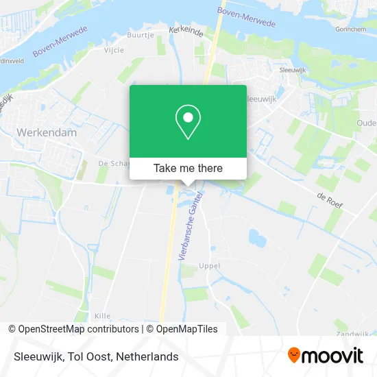 Sleeuwijk, Tol Oost Karte