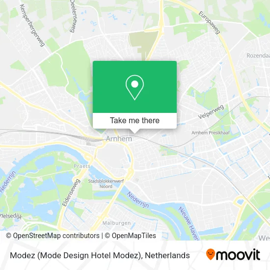 Modez (Mode Design Hotel Modez) Karte