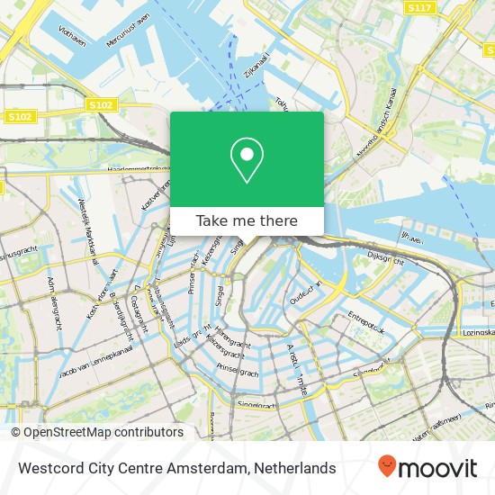 Westcord City Centre Amsterdam map