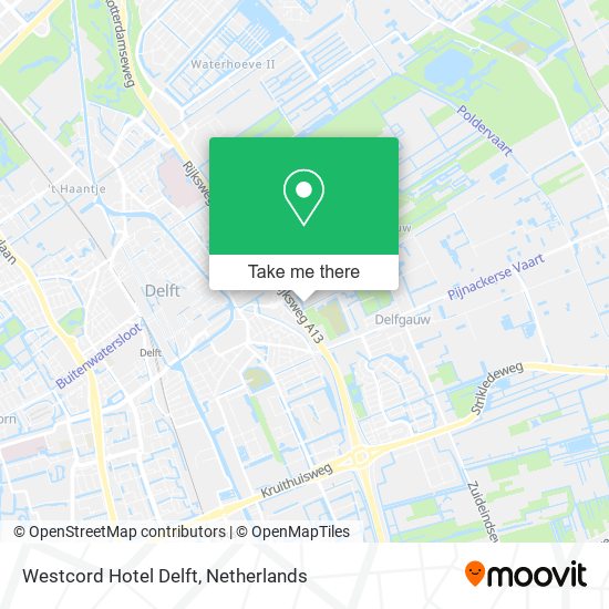 Westcord Hotel Delft map