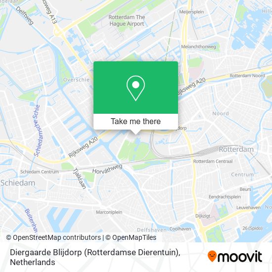 Diergaarde Blijdorp (Rotterdamse Dierentuin) Karte