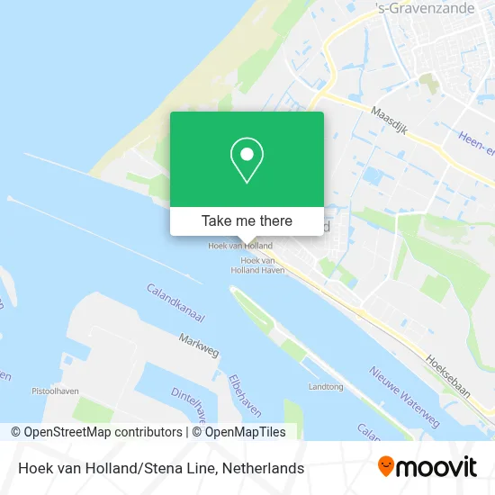 Hoek van Holland/Stena Line map