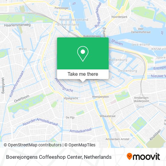 Boerejongens Coffeeshop Center map