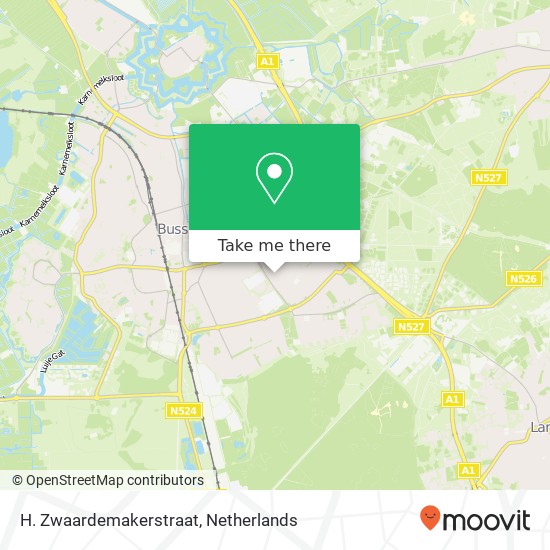 H. Zwaardemakerstraat map