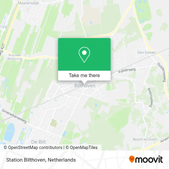 Station Bilthoven map