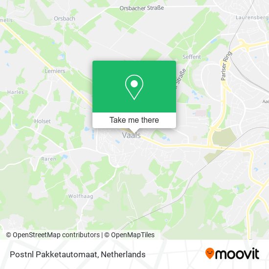 Postnl Pakketautomaat map