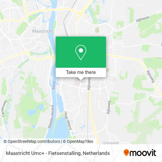 Maastricht Umc+ - Fietsenstalling Karte