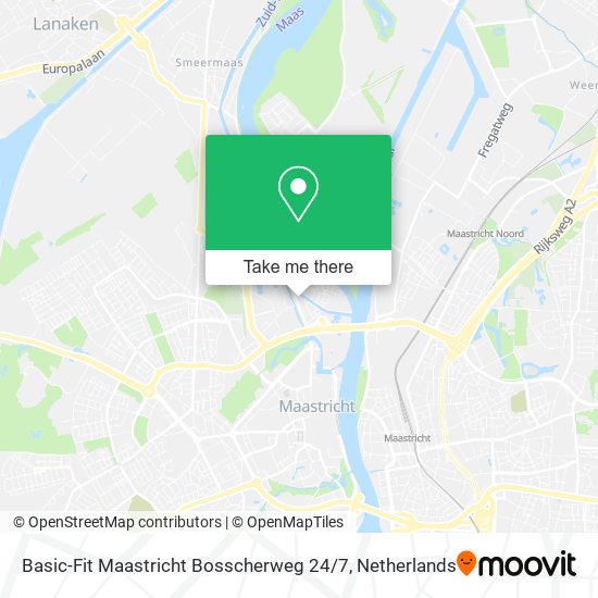 Basic-Fit Maastricht Bosscherweg 24 / 7 map