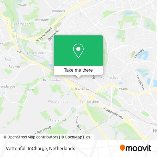 Vattenfall InCharge map