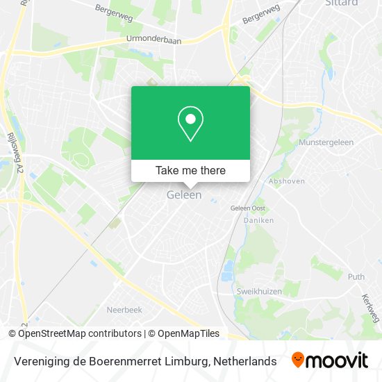 Vereniging de Boerenmerret Limburg map