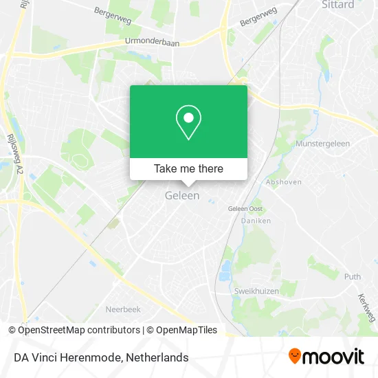 DA Vinci Herenmode map