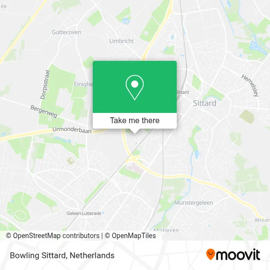 Bowling Sittard map