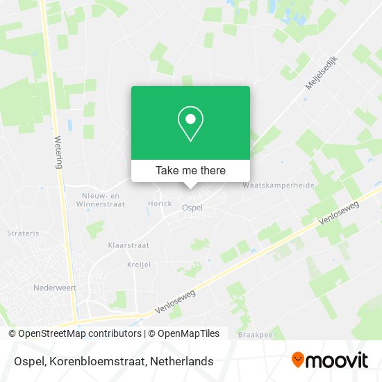 Ospel, Korenbloemstraat map