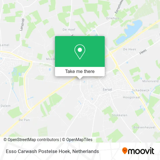 Esso Carwash Postelse Hoek map