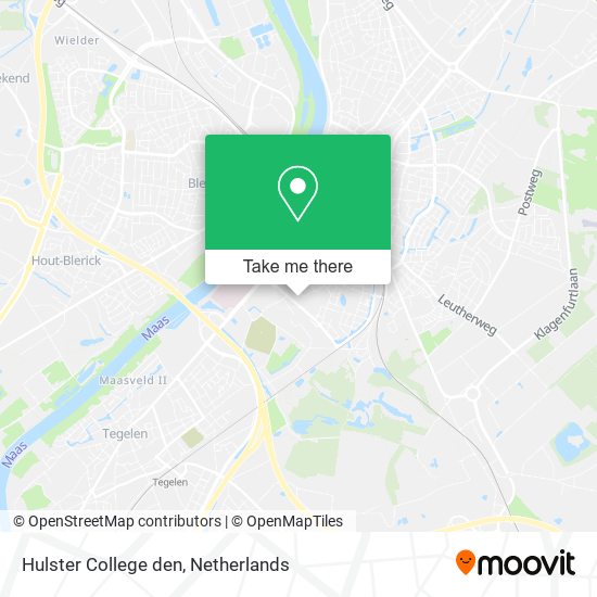 Hulster College den map