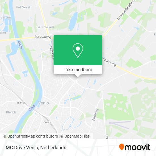 MC Drive Venlo map