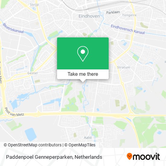 Paddenpoel Genneperparken map